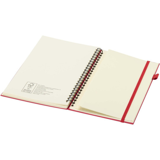 JournalBooks 107302 - Liss A5 recycled plastic hard cover spiral notebook
