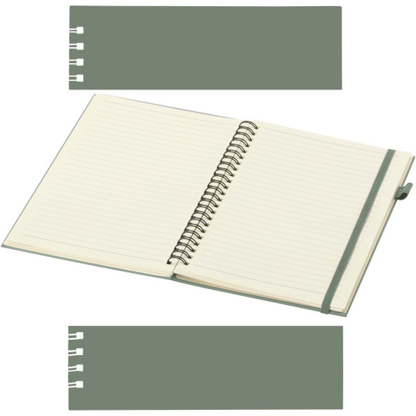 JournalBooks 107302 - Liss A5 Hardcover Spiralnotizbuch aus recyceltem Kunststoff