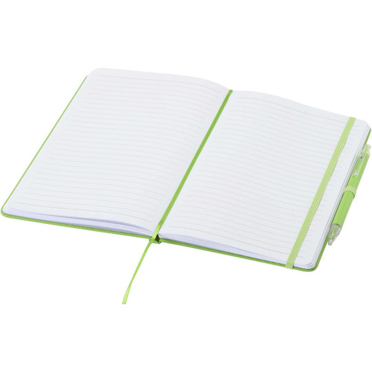 Spectrum A5 recycled notebook and ballpoint pen set - EgotierPro 107402