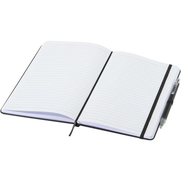 Spectrum A5 recycled notebook and ballpoint pen set - EgotierPro 107402