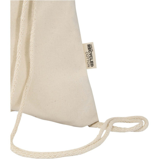 Oregon Blend 140 g/m² GRS recycled drawstring bag 5L - EgotierPro 120761