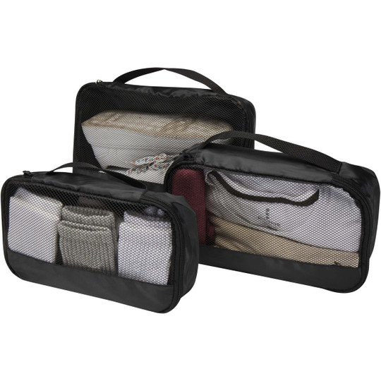 Jet GRS recycled packing cubes - set of 3 - EgotierPro 120807