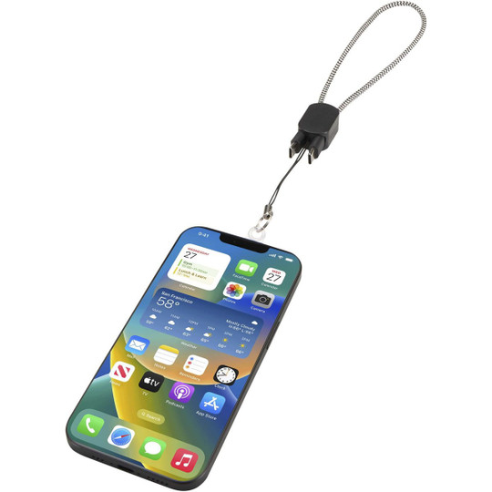 Arich RCS recycled wrist lanyard with built-in 20W Type-C charging cable - EgotierPro 124493