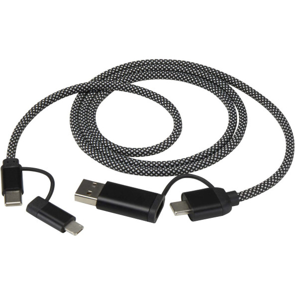 SMART 65W 100 cm RCS certified magnetic 5-in-1 charging cable - EgotierPro 124495