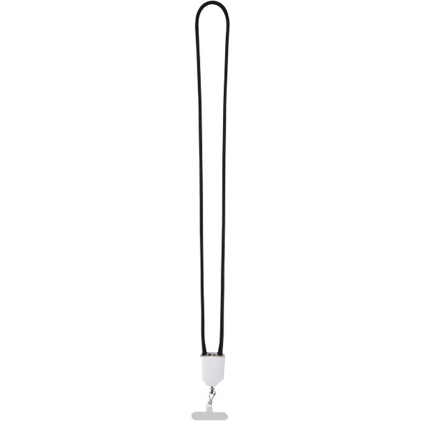 Ion 65W 5-in-1 recycled plastic lanyard charging cable - EgotierPro 124523