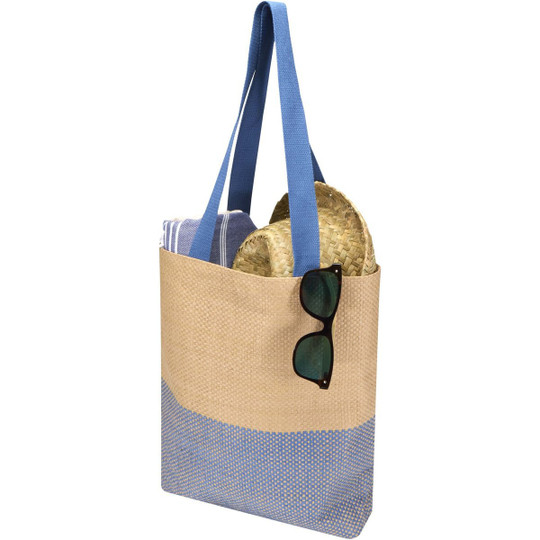 Rhythm straw paper tote bag 10L - EgotierPro 130155