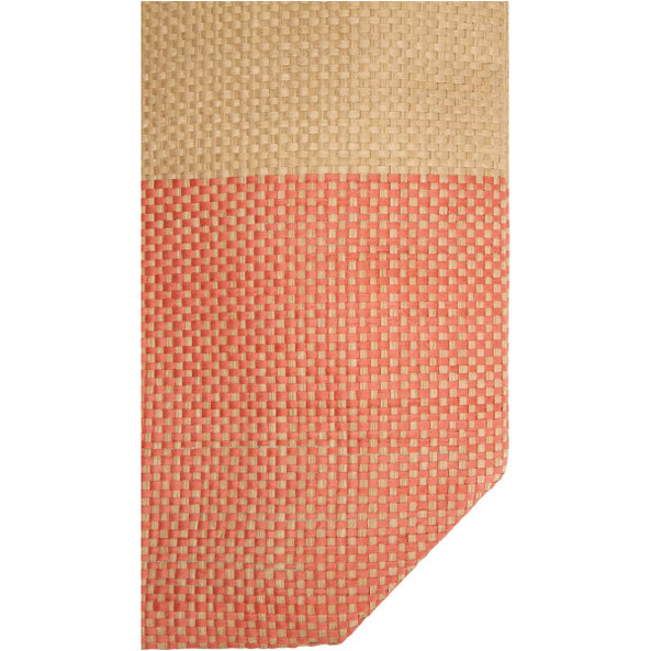Rhythm straw paper large zipped tote bag 21L - EgotierPro 130156
