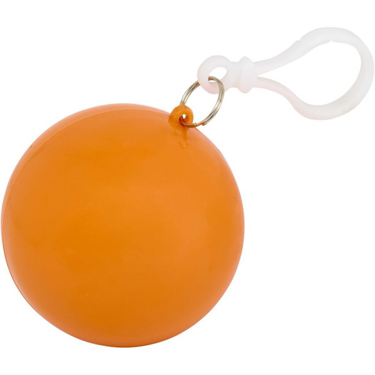 Fog poncho in round plastic container with carabiner - EgotierPro 130164