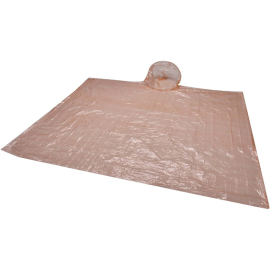 Fog poncho in round plastic container with carabiner - EgotierPro 130164
