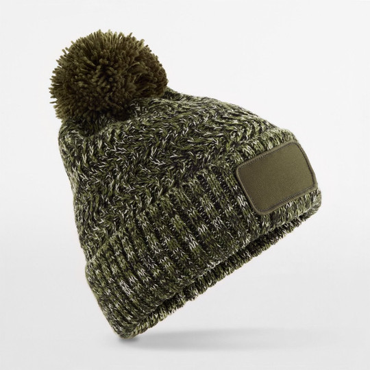BEECHFIELD BF331 - RAMBLE PATCH POM BEANIE
