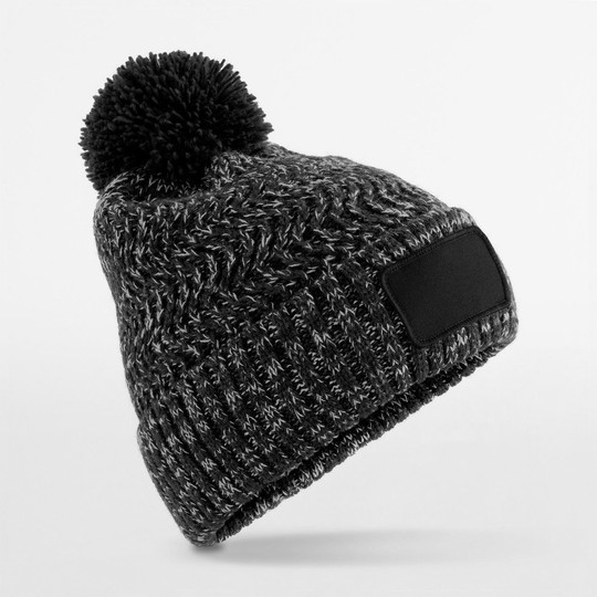 BEECHFIELD BF331 - RAMBLE PATCH POM BEANIE