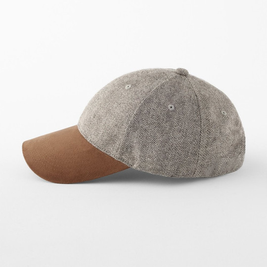 BEECHFIELD BF627 - SUEDE PEAK HERRINGBONE CAP