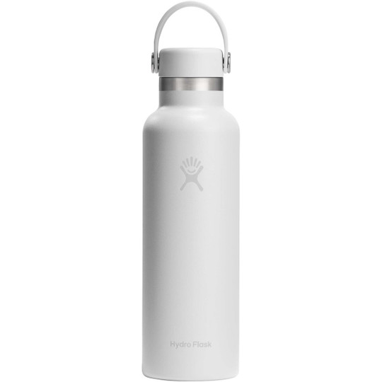 Hydro Flask 100989 - Standard Mouth 621 ml insulated stainless steel water bottle with straw cap