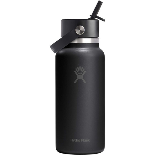 Hydro Flask 100992 - Wide Mouth 946 ml insulated stainless steel water bottle with straw cap