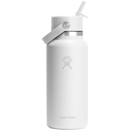 Hydro Flask 100992 - Wide Mouth 946 ml insulated stainless steel water bottle with straw cap