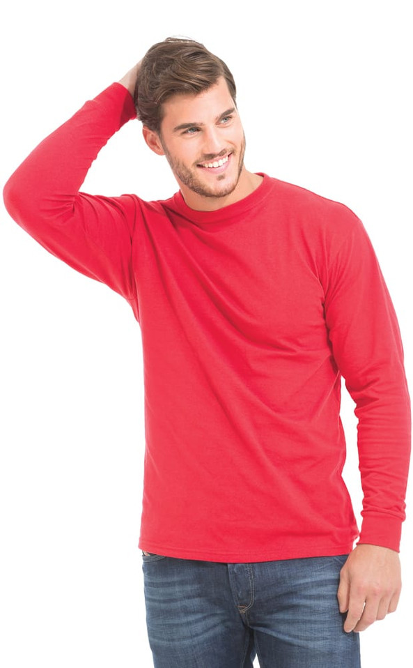 M & O Knits 5520 T-SHIRT À M/L FILÉ À L'ANNEAU