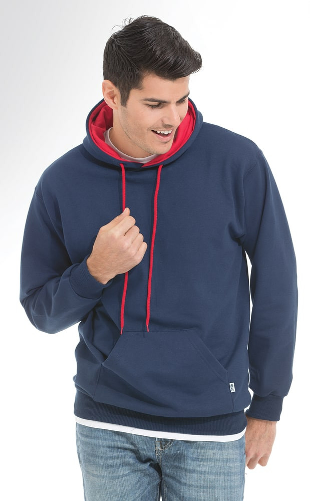 King Athletics Chandail à capuchon doublé à 2 couleurs 9041