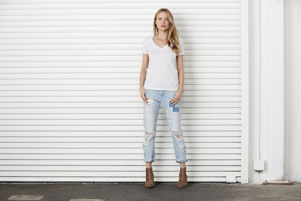 Bella+Canvas B8435 - Camiseta Triblend Mujer Bella+Canvas Cuello en V Profundo