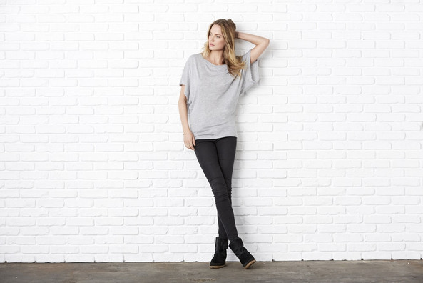 BELLA+CANVAS B8821 - Bella Women's Flowy Draped Sleeve Dolman Tee
