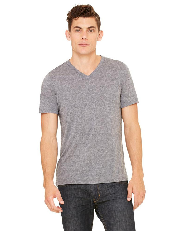 Bella+Canvas 3415C - t-shirt unisexe Triblend à manches courtes avec encolure en V