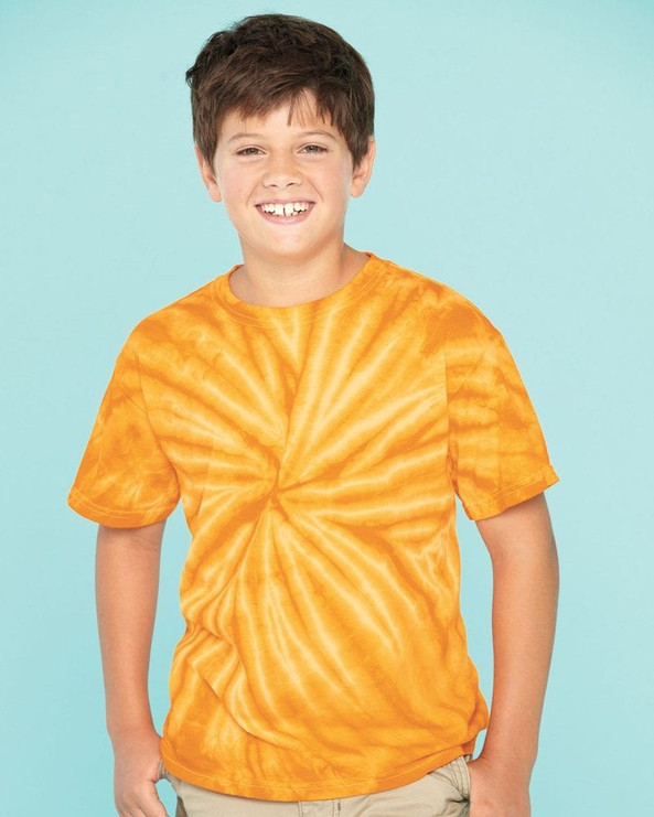 Tie-Dyed 20BCY - Youth Cyclone Vat-Dyed Pinwheel Short Sleeve T-Shirt