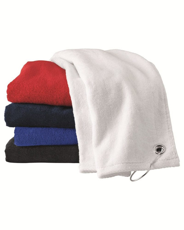 Carmel Towel Company C1518GH - Toalla de terciopelo con dobladillo, ojal en la esquina y gancho