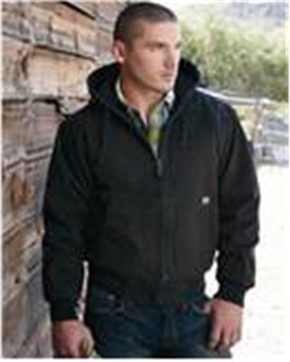 Dri Duck 5020T - Chaqueta de tela con capucha y forro acolchado de tricot Tallas grandes