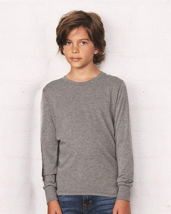 Bella+Canvas 3501Y - Camiseta de manga larga Youth Jersey