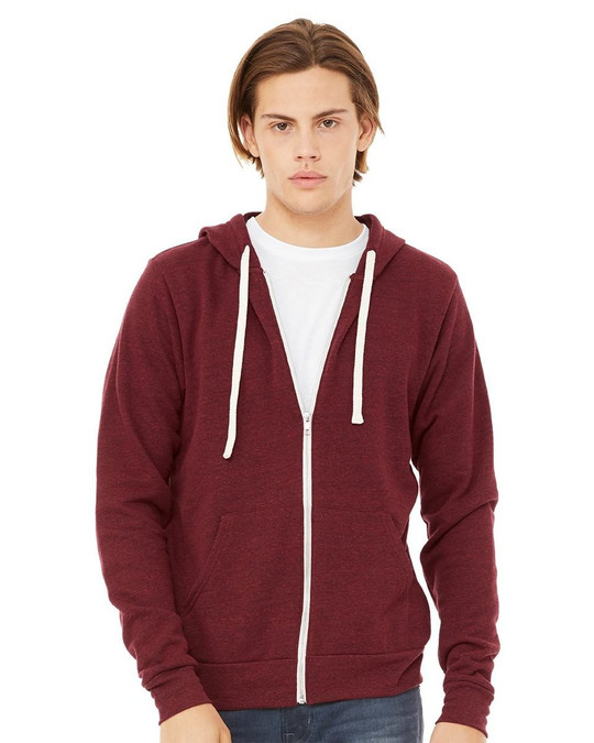 Bella+Canvas 3909 - Unisex Triblend Full-Zip Sweatshirt