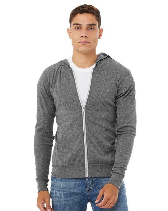 Bella+Canvas 3939 - Buzo unisex triblend cierre completo