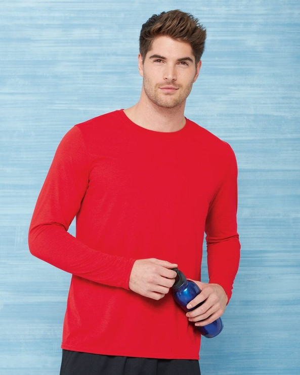 Gildan 42400 - Camisa de manga larga Performance