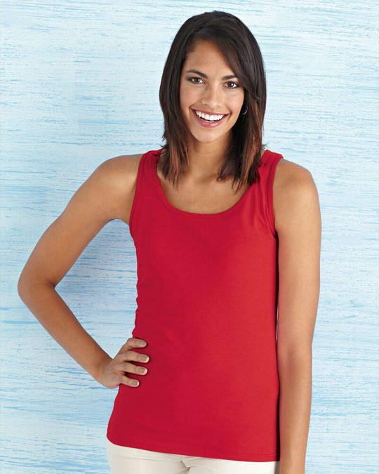 Gildan 64200L - Camiseta de tirantes Softstyle para mujer