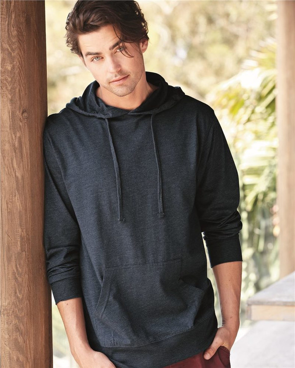 Independent Trading Co. SS150J - Men's Lightweight Jersey Full Zip Hooded Pullover