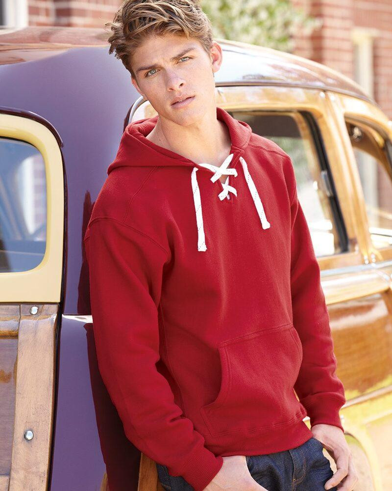 J. America 8830 - Sport Lace Hooded Sweatshirt