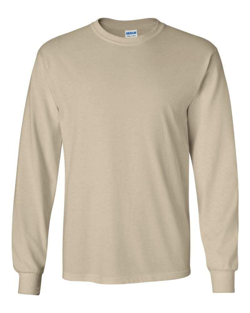 Gildan 2400 - Ultra Cotton™ Long Sleeve T-Shirt - White | Needen