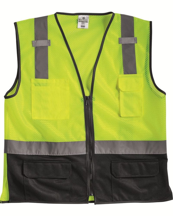 ML Kishigo 1509 - Class 2 Black Bottom Vest