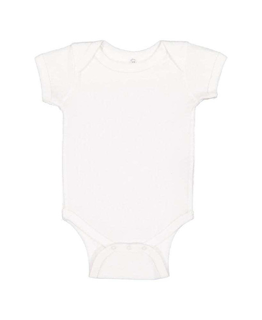 Rabbit Skins 4400 - Body para bebé de 5 oz. Baby Rib con hombros solapados