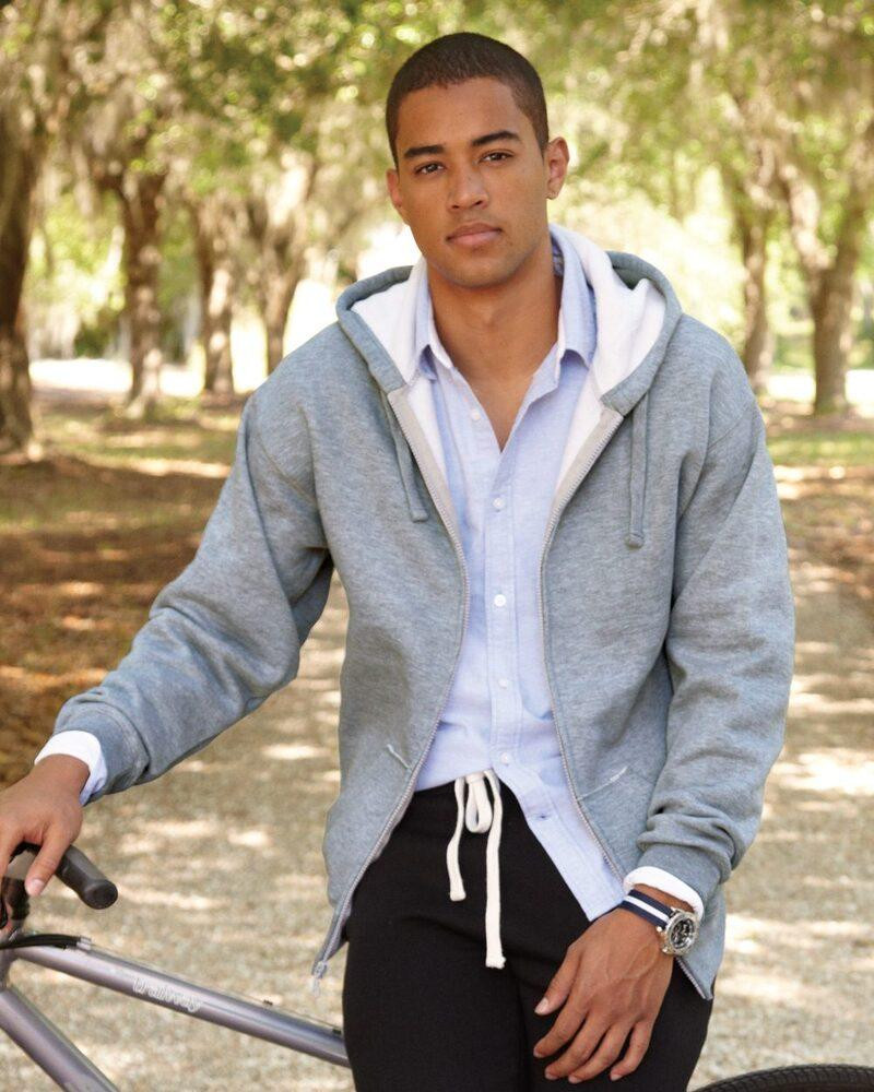 America 8821 Sudadera Premium con capucha y cremallera