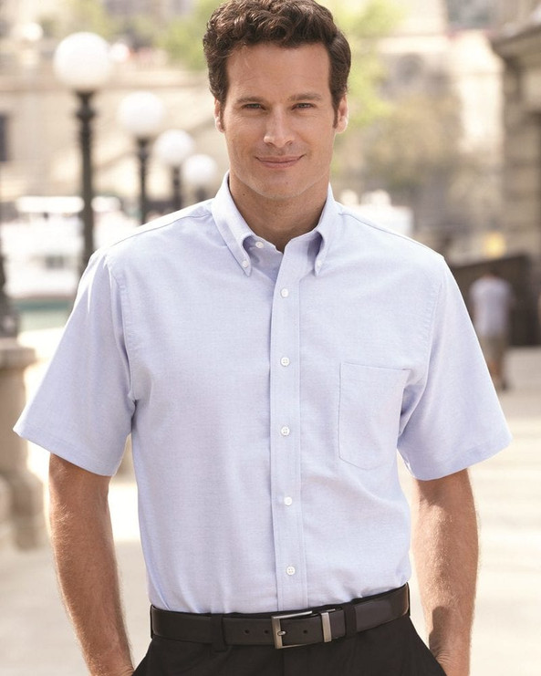 Van Heusen 13V0042 - Short Sleeve Oxford Shirt