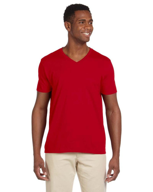 Gildan G64V - T-shirt col en V Softstyle® 4,5 oz.