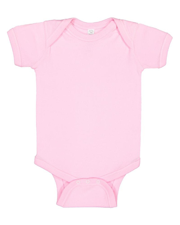 Rabbit Skins 4400 - Infant 5 oz. Baby Rib Lap Shoulder Bodysuit