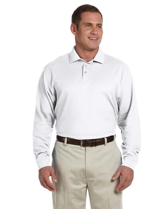 Devon & Jones D110 - Polo de manga larga Pima Piqué