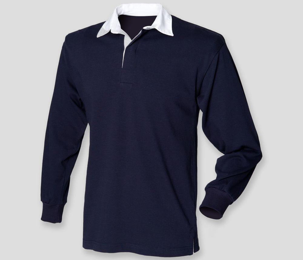 Front row FR109 - CAMICIA DA RUGBY LSL DA BAMBINO IN TINTA UNITA