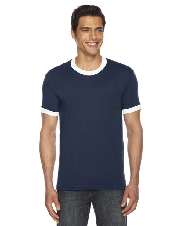 American Apparel BB410 - Unisex Poly-Cotton Short-Sleeve Ringer T-Shirt