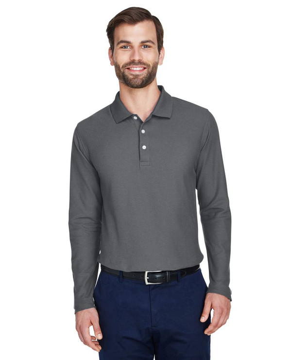 Devon & Jones DG170 - Men's DRYTEC20 Performance Long-Sleeve Polo