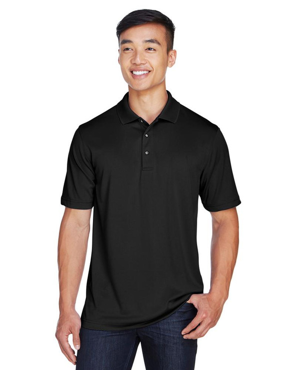 Harriton M345 - Men's Advantage IL Snap Placket Performance Polo