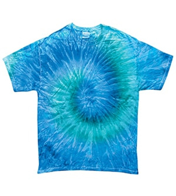 Colortone T1001 - Remera multicolor teñida para adultos
