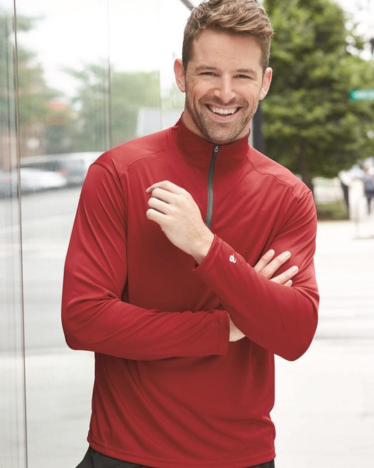 Badger 4102 - Pullover B-Core cierre tres cuartos
