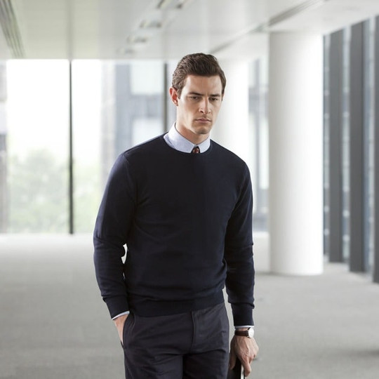 HENBURY HY725 - Pullover mit Rundhalsausschnitt für Männer