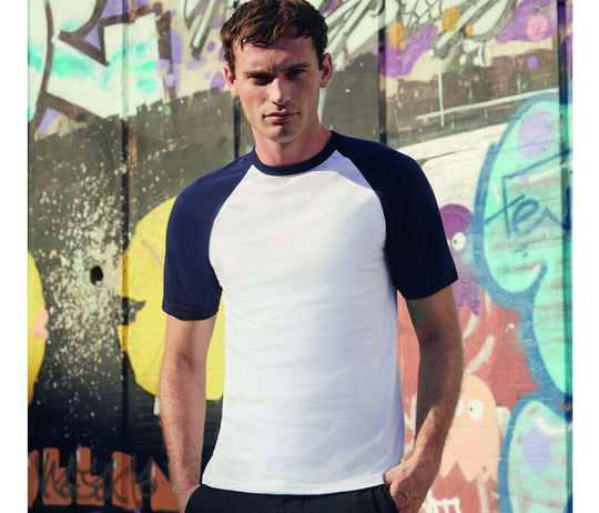 Fruit of the Loom SC237 - Baseball-T-Shirt